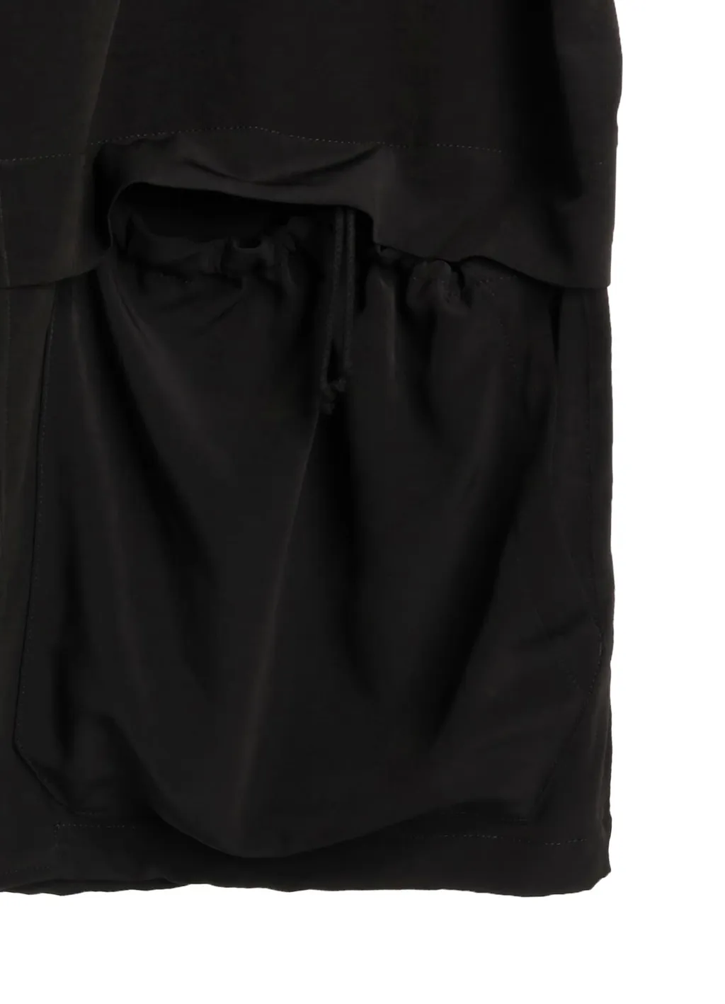 Crepe De Chine Shirring Mountain Parka