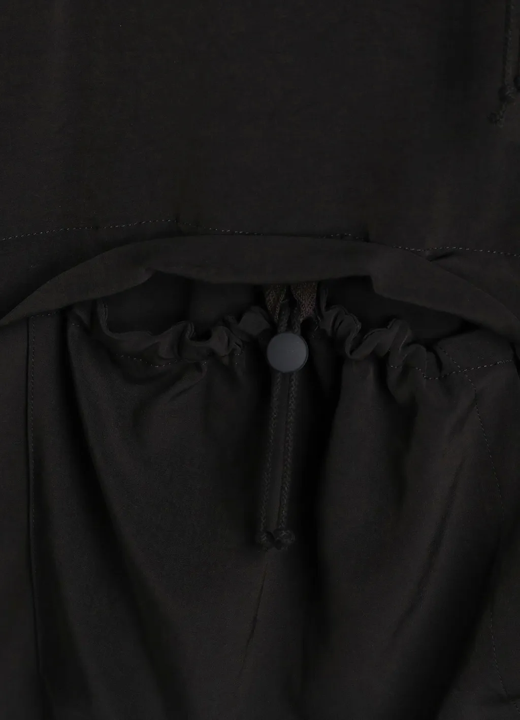 Crepe De Chine Shirring Mountain Parka