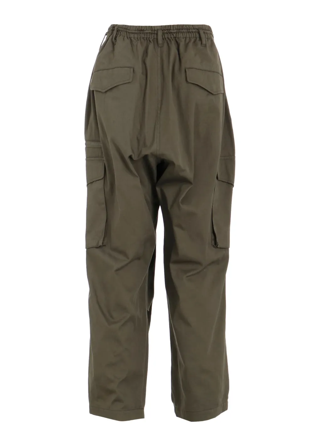 Cotton Twill Knee Tuck Cargo Pants