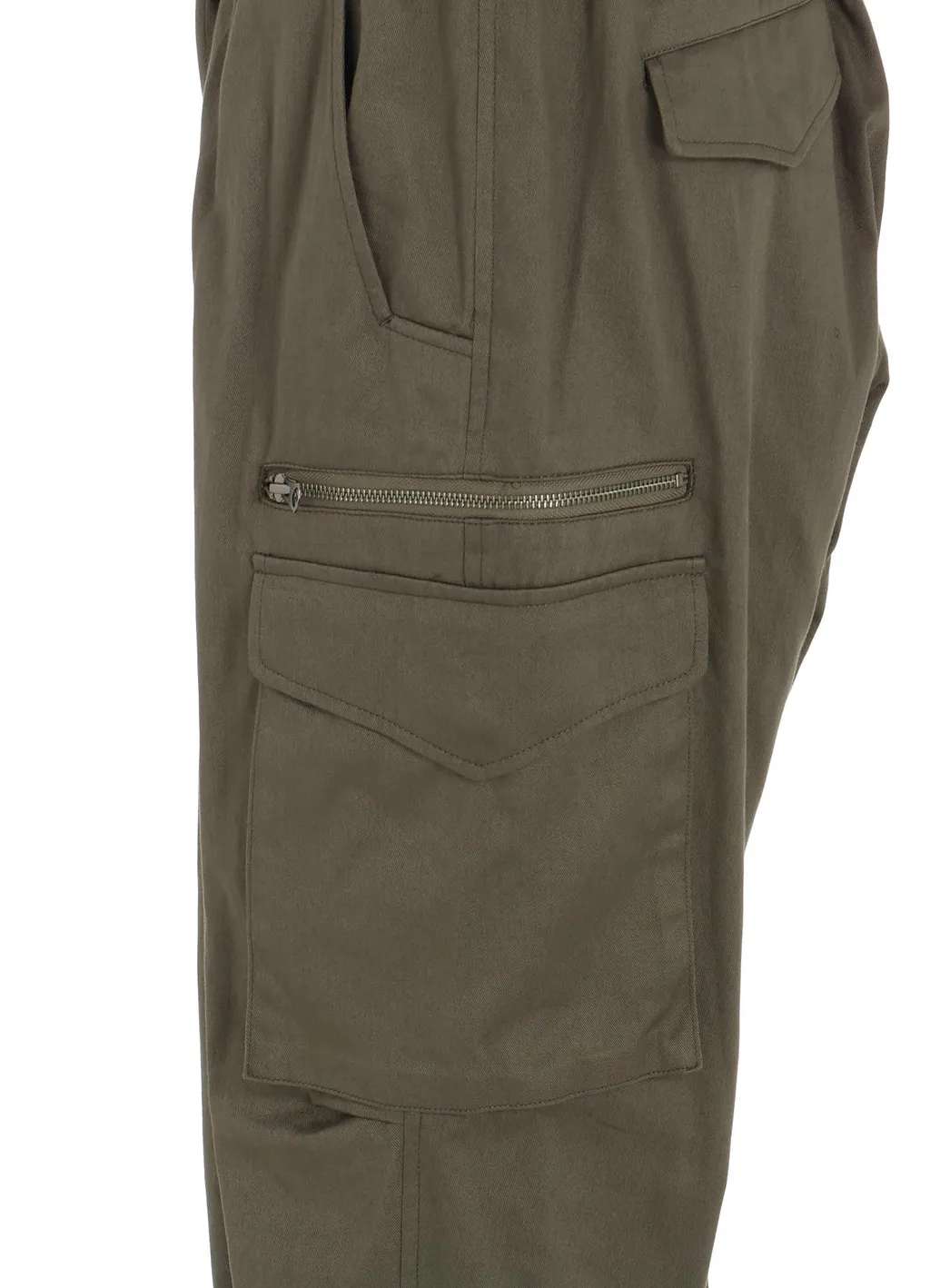 Cotton Twill Knee Tuck Cargo Pants
