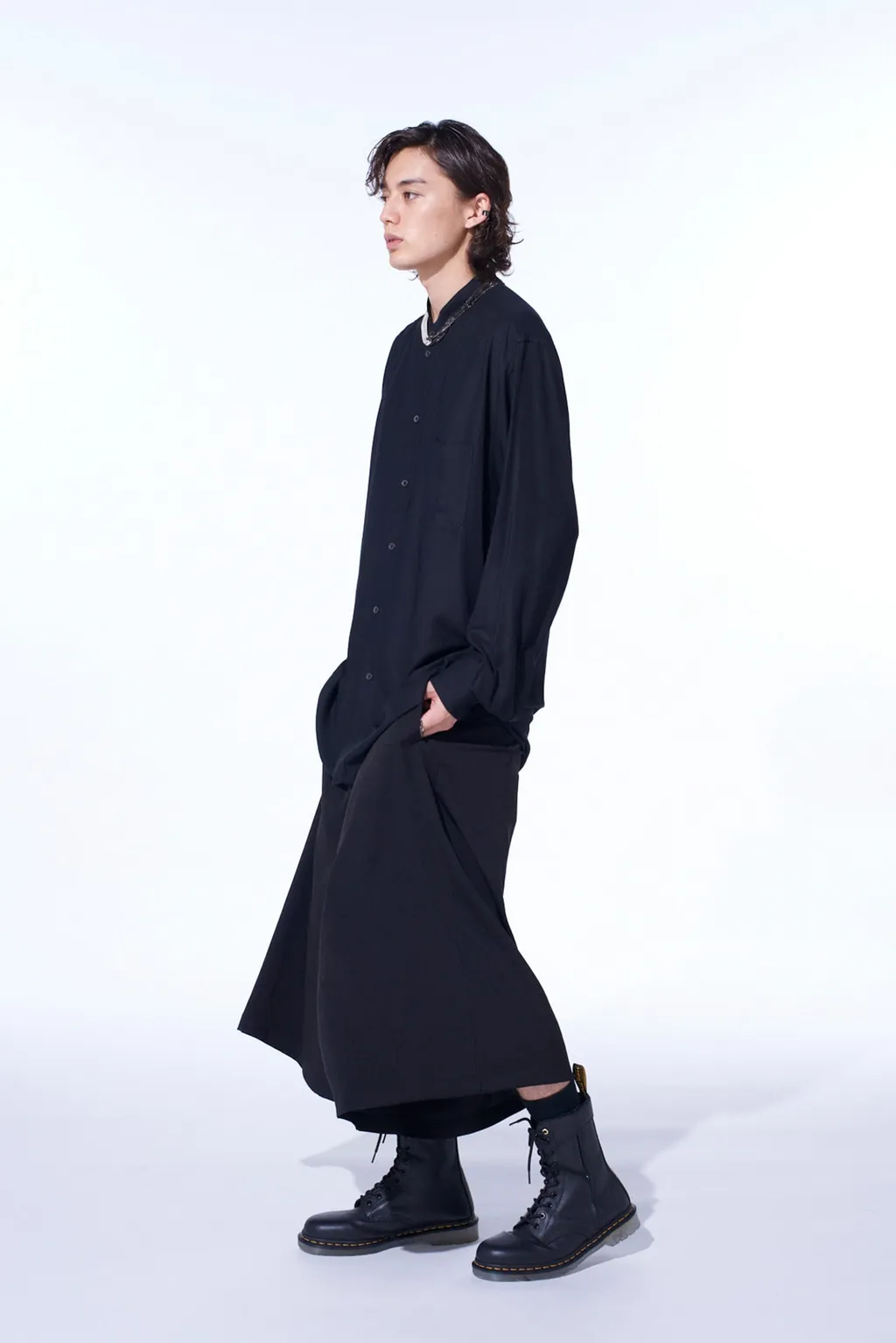 Crepe De Chine Culotte Pants