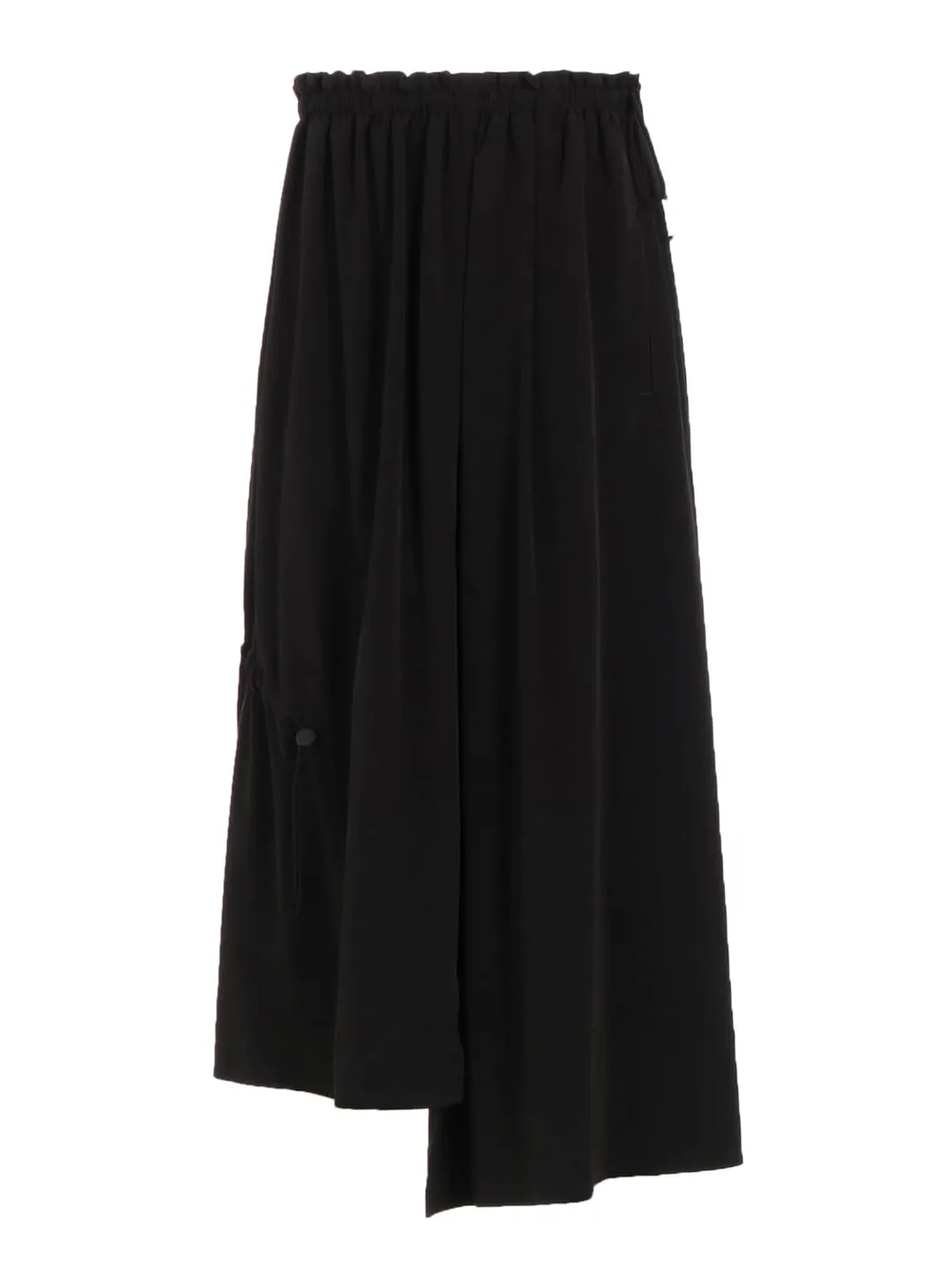 Crepe De Chine Shirring Drape Skirt
