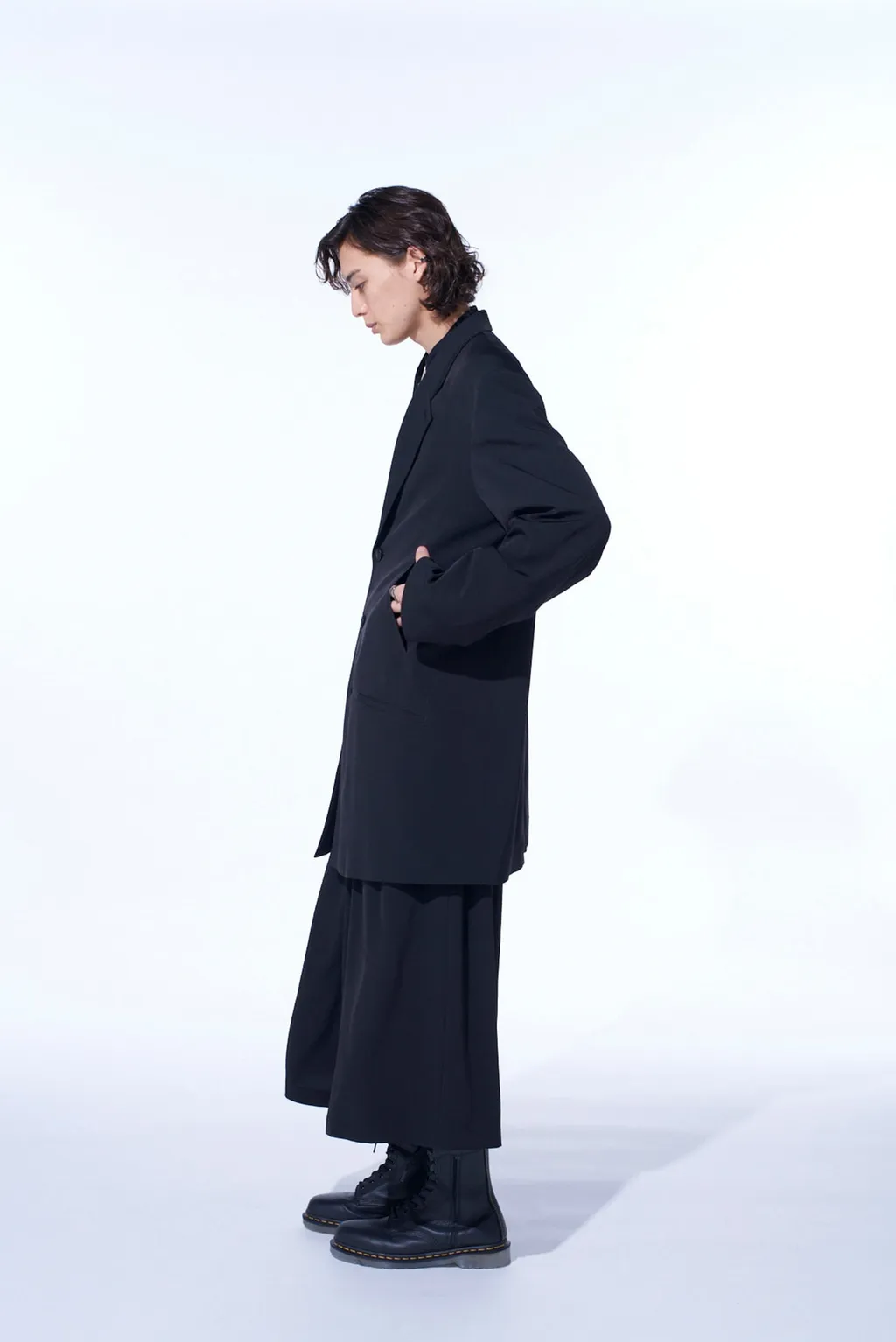 Crepe De Chine Long Tailored Jacket
