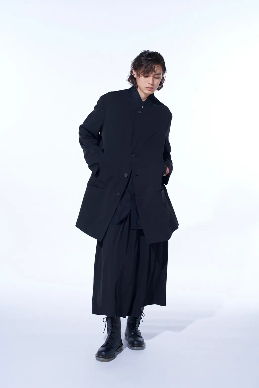 Crepe De Chine Long Tailored Jacket