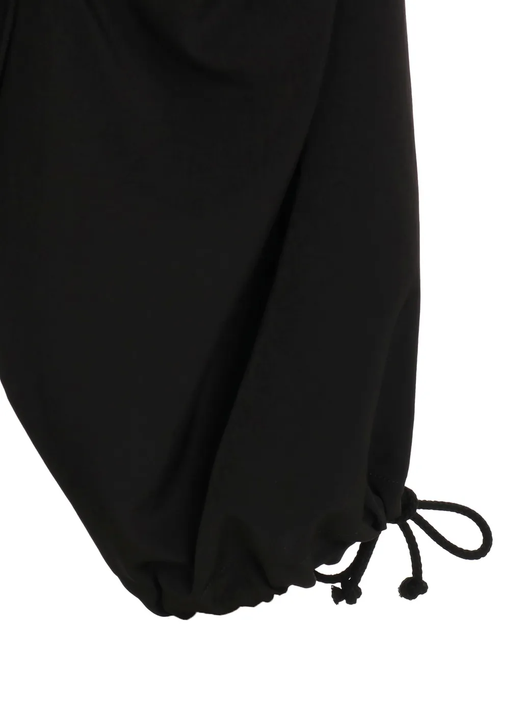 Crepe De Chine Shirring Wide Pants