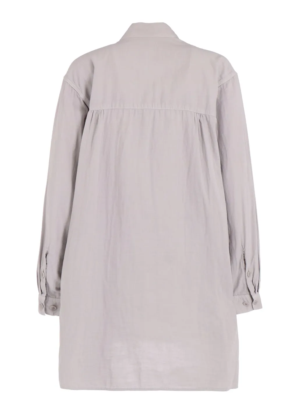 Double Gauze Band Collar Stole Shirt