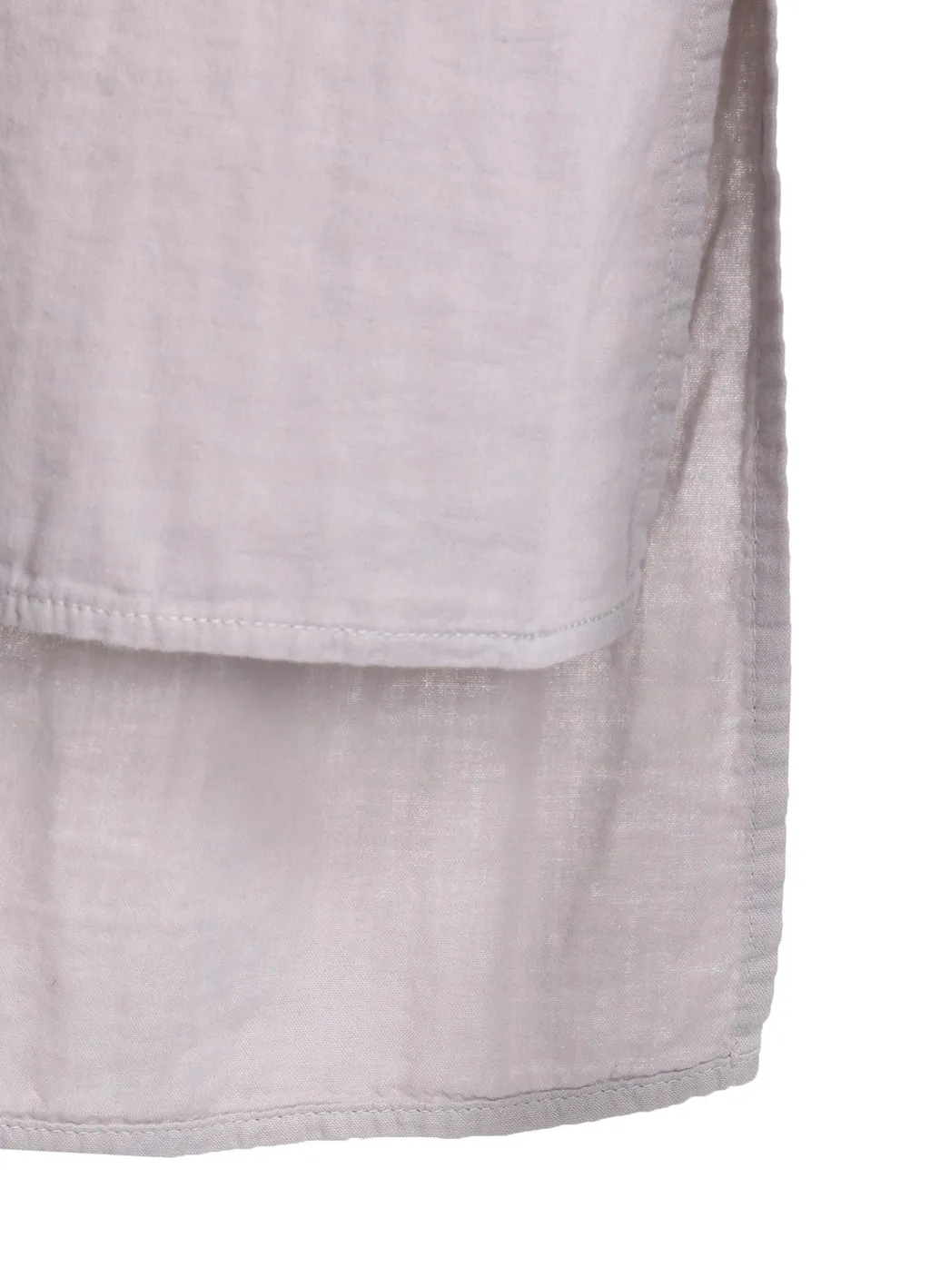Double Gauze Band Collar Stole Shirt