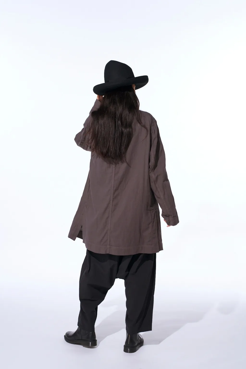 Double Gauze Long Work Jacket