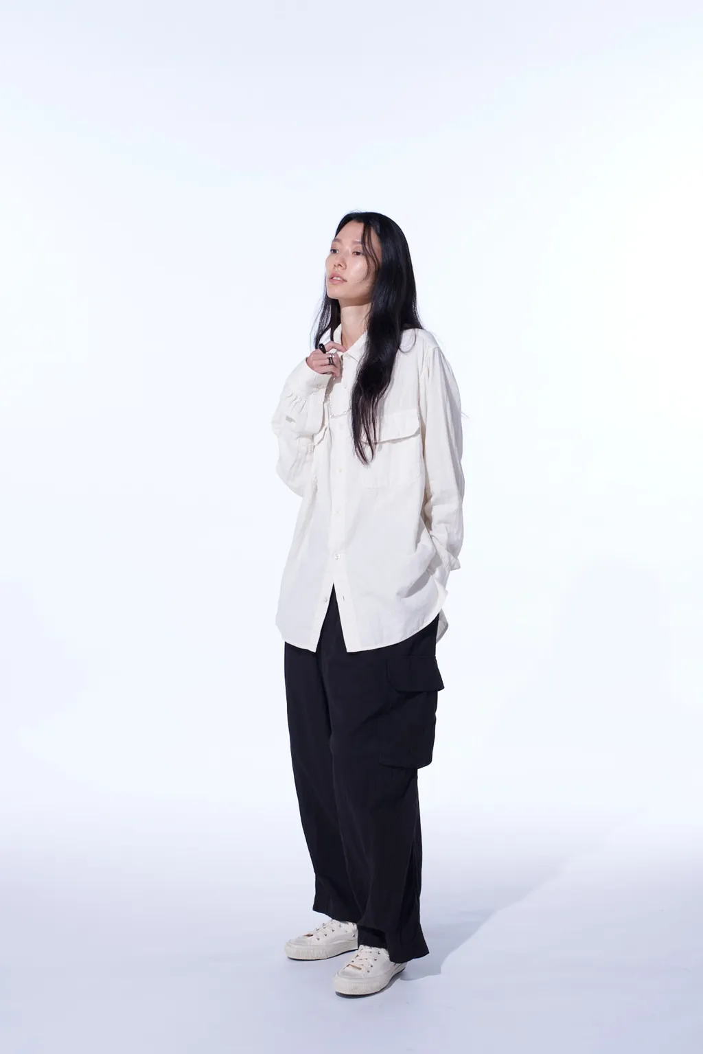 Double Gauze Dual-Pocket Utility Shirt
