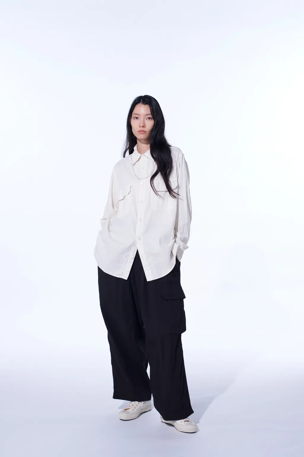 Double Gauze Dual-Pocket Utility Shirt