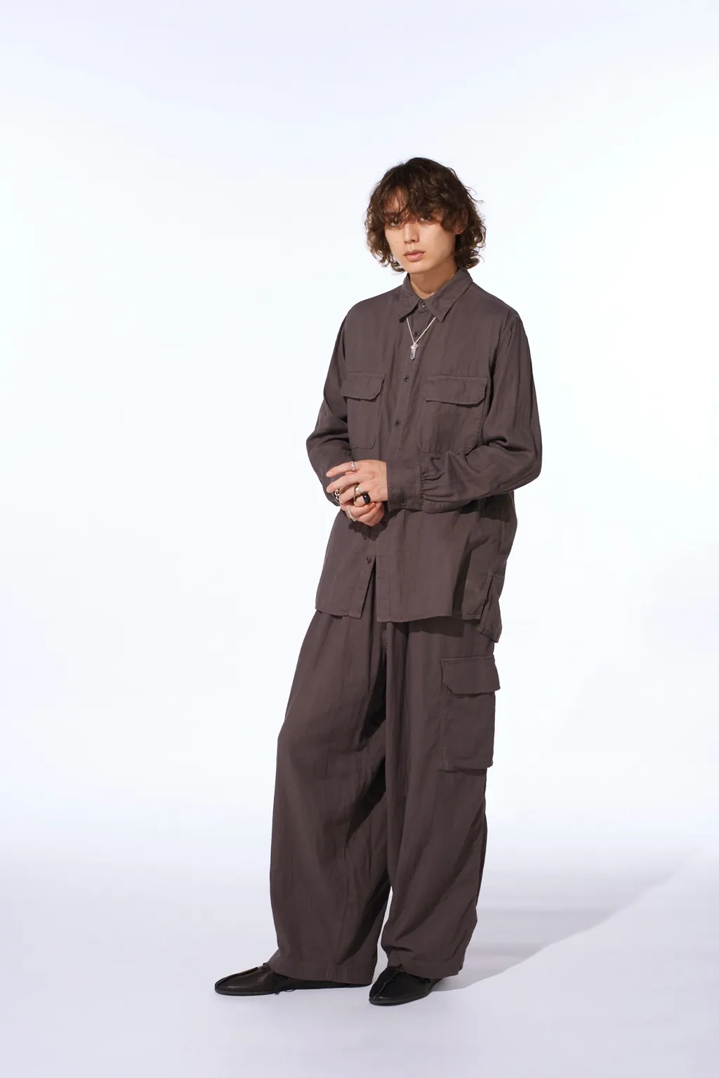Double Gauze Single Cargo Pocket Pants