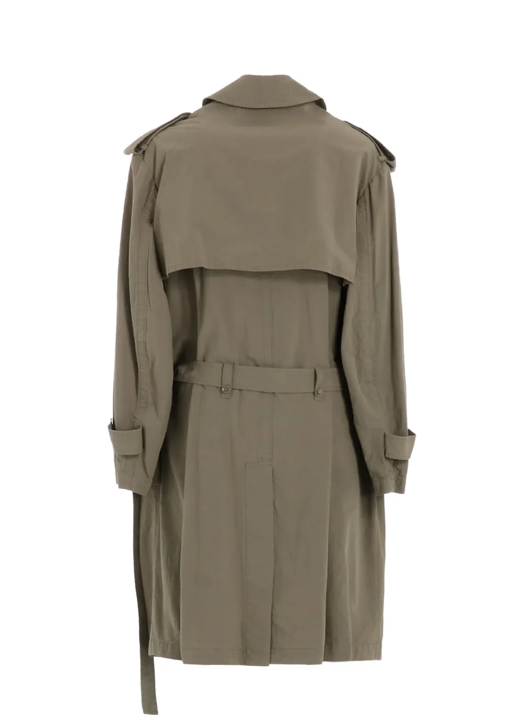 Brushed Washer Finish Broad Trench Coat
