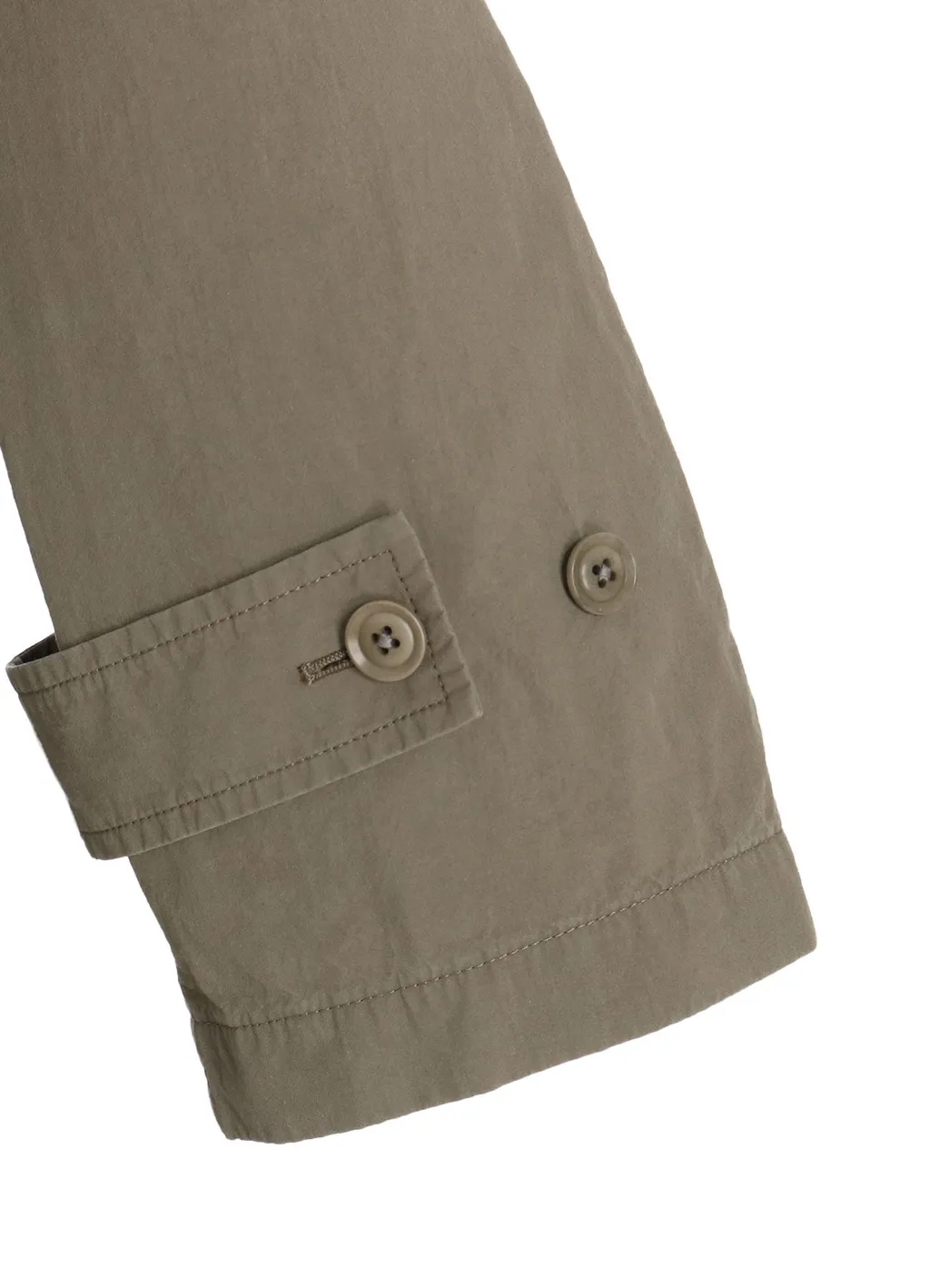 Brushed Washer Finish Broad Trench Coat