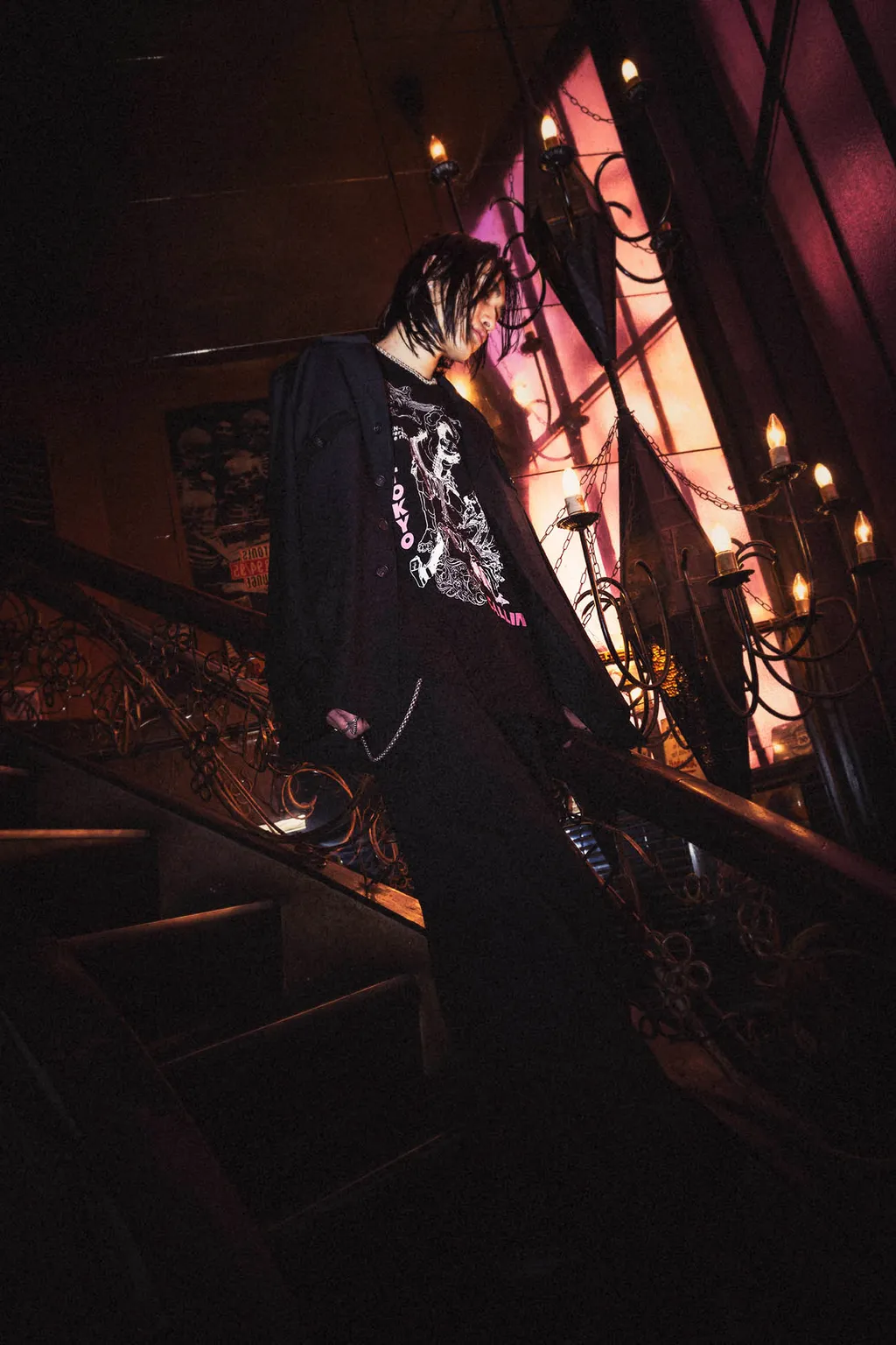 【Kume 90Th Anniversary Across The River】Hokusai × Love Guitar Tokyo Calling T-Shirt