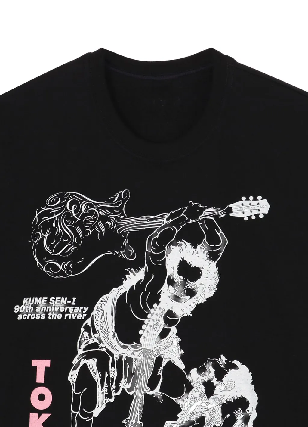 【Kume 90Th Anniversary Across The River】Hokusai × Love Guitar Tokyo Calling T-Shirt
