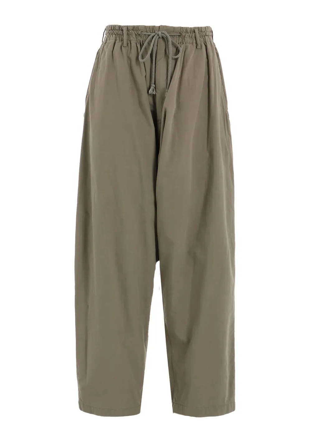 Brushed Washer Finish Broad Sarouel Pants