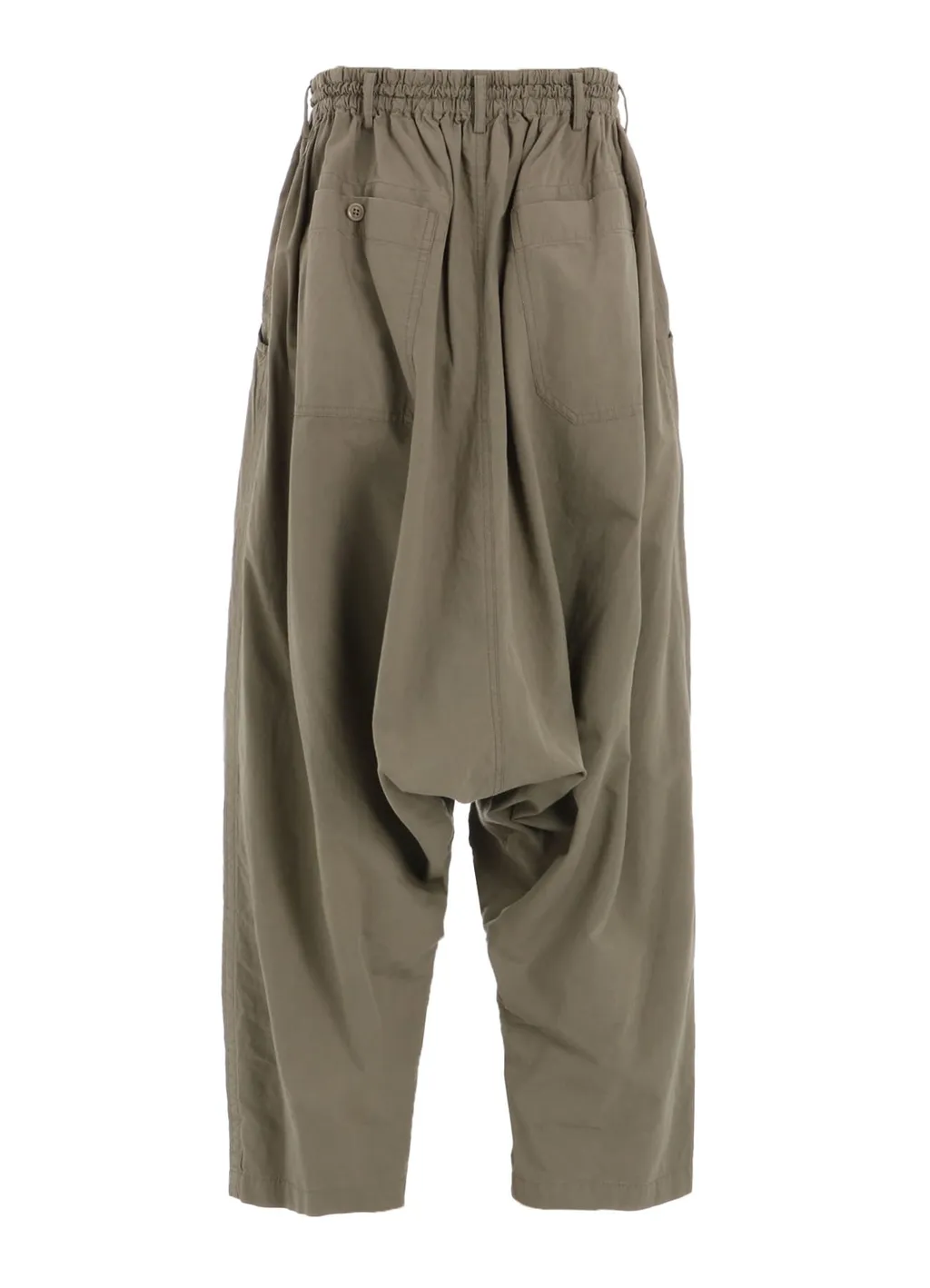 Brushed Washer Finish Broad Sarouel Pants