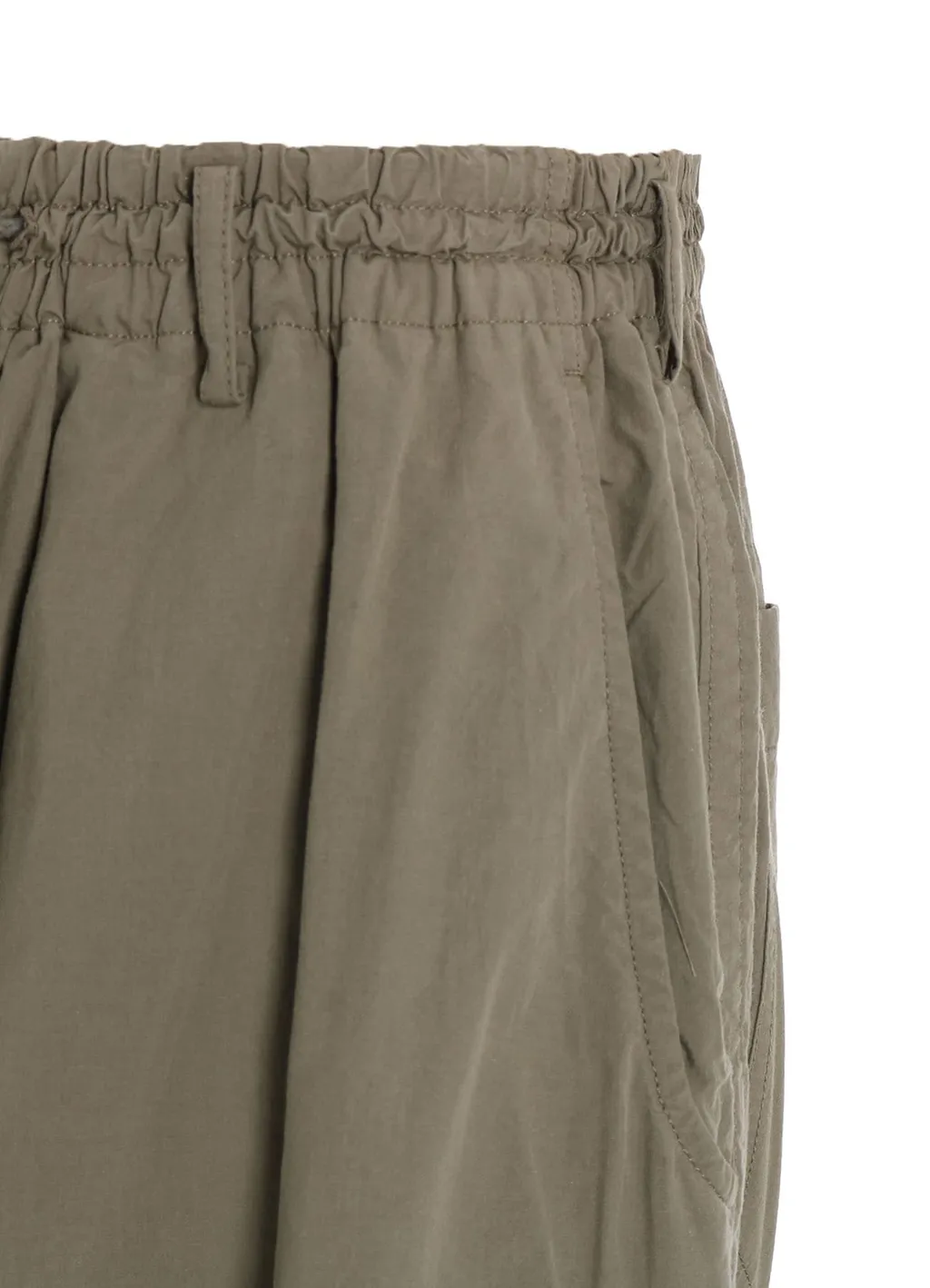 Brushed Washer Finish Broad Sarouel Pants