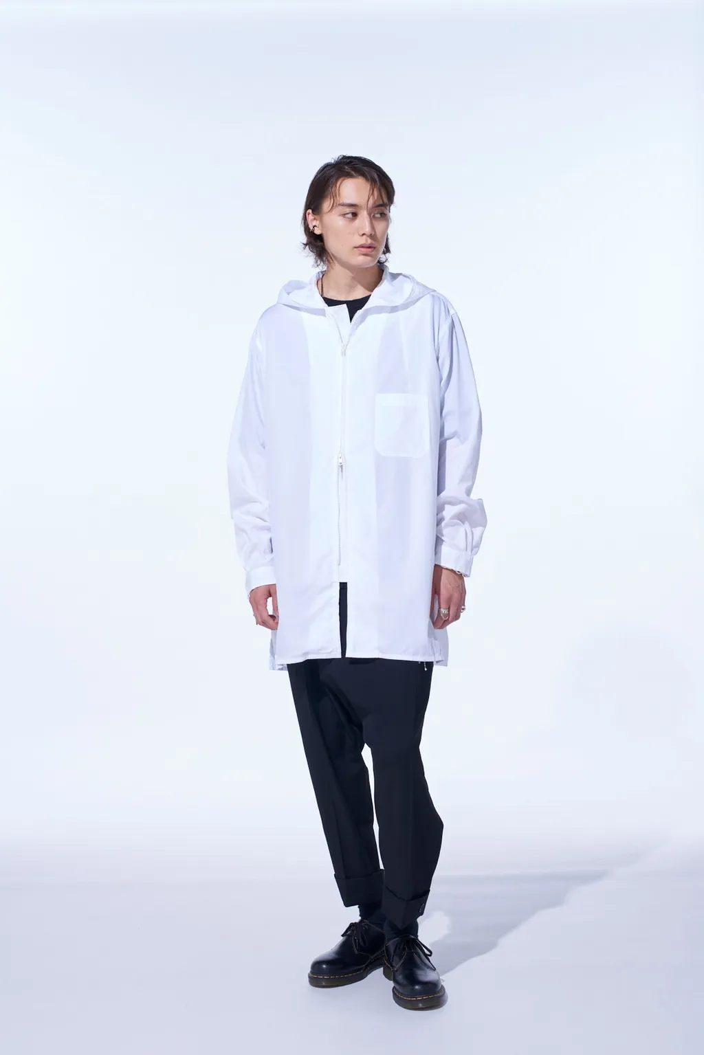Cotton Broad Hooded Shirt