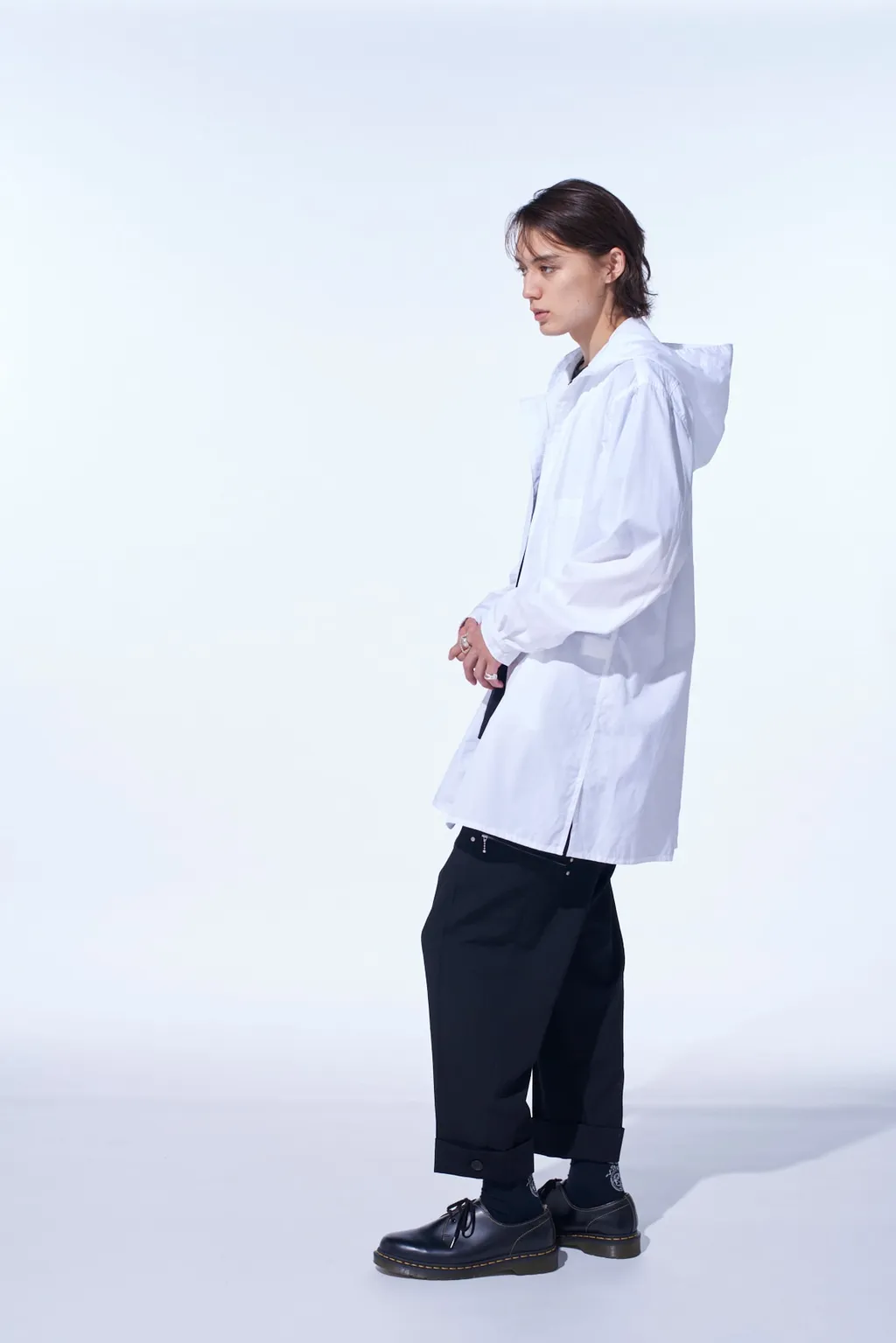 Cotton Broad Hooded Shirt