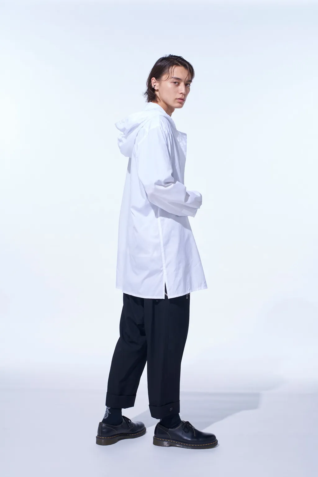 Cotton Broad Hooded Shirt