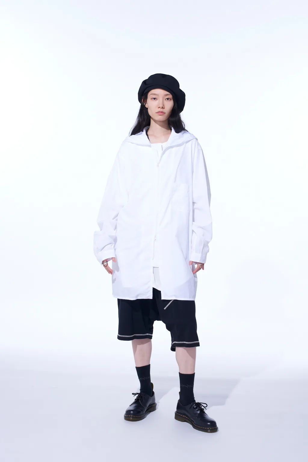 Cotton Broad Hooded Shirt