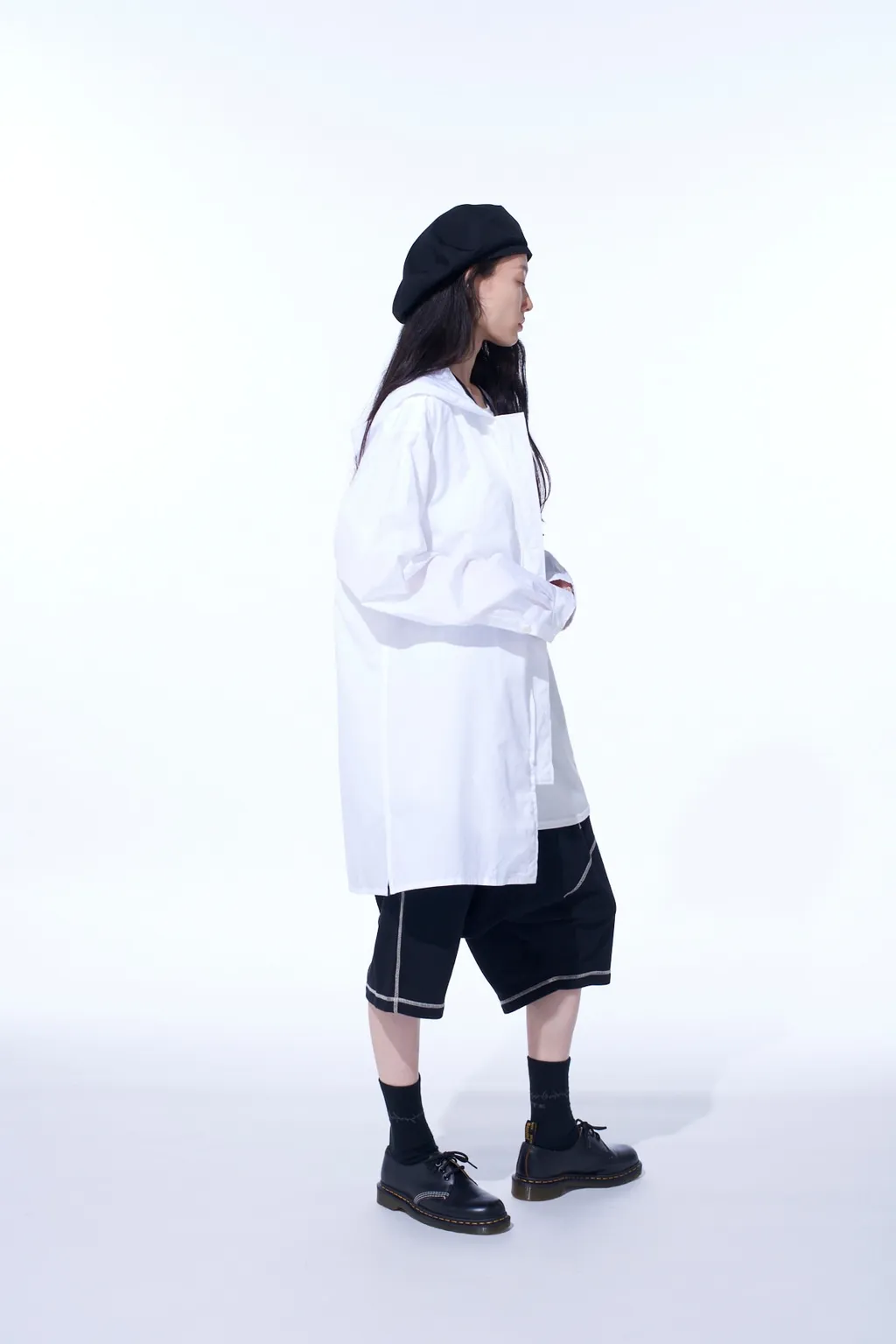 Cotton Broad Hooded Shirt