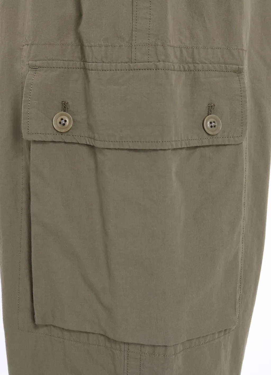 Brushed Washer Finish Broad Cargo Pants