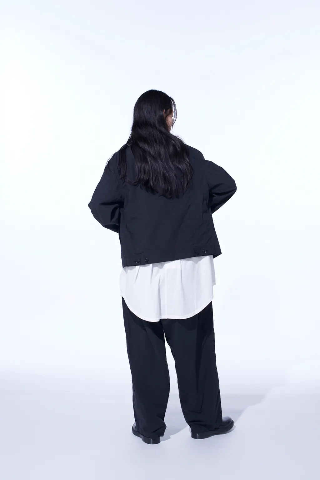 Brushed Washer Finish Broad 5Pocket Wide Pants