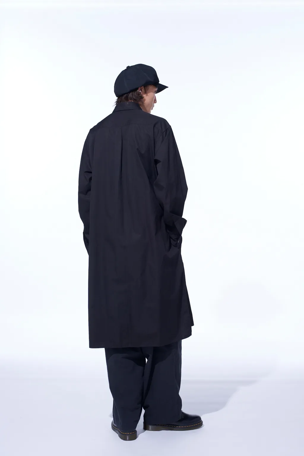 Brushed Washer Finish Broad 5Pocket Wide Pants