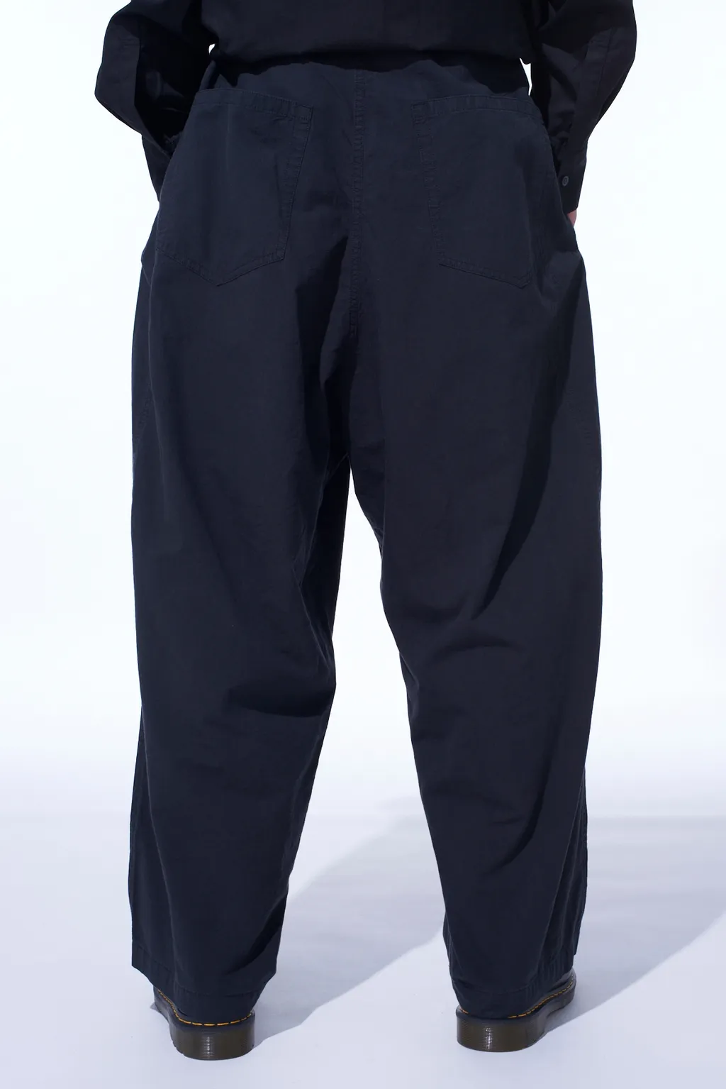 Brushed Washer Finish Broad 5Pocket Wide Pants