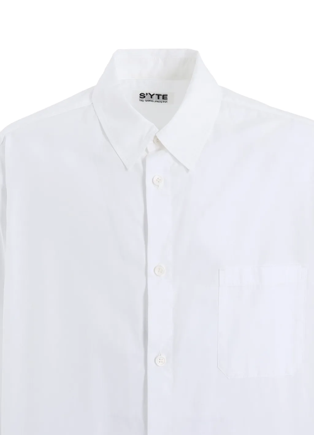 Cotton Broad Regular Collar Long Shirt