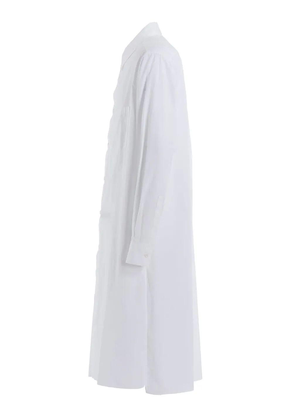 Cotton Broad Regular Collar Long Shirt