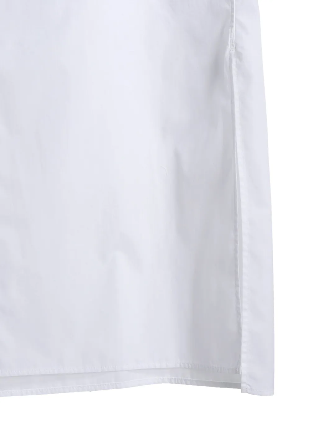 Cotton Broad Regular Collar Long Shirt