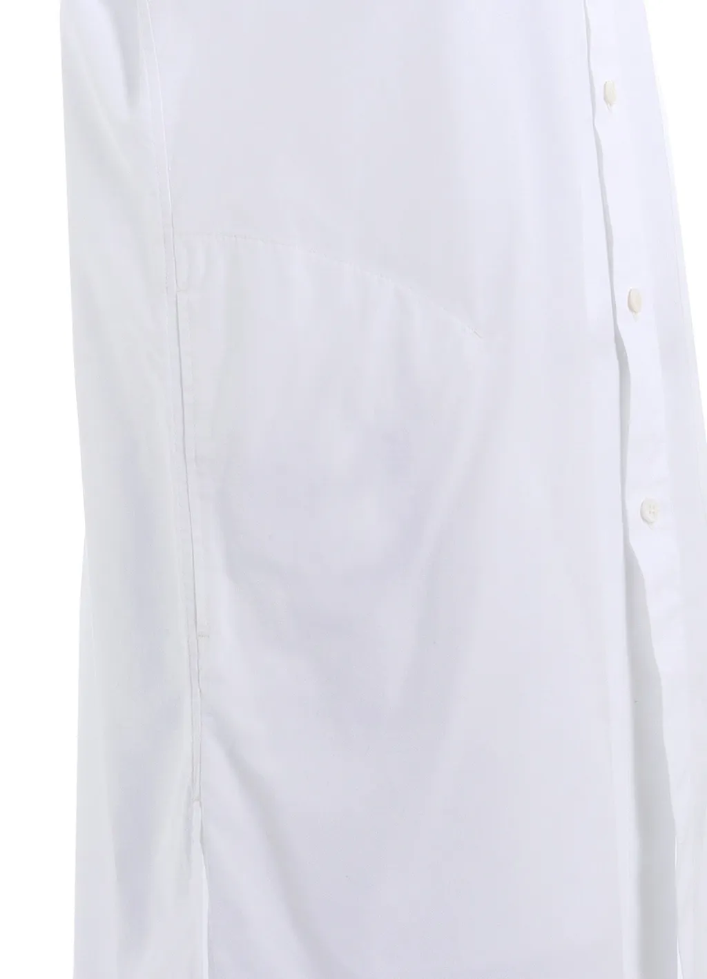 Cotton Broad Regular Collar Long Shirt