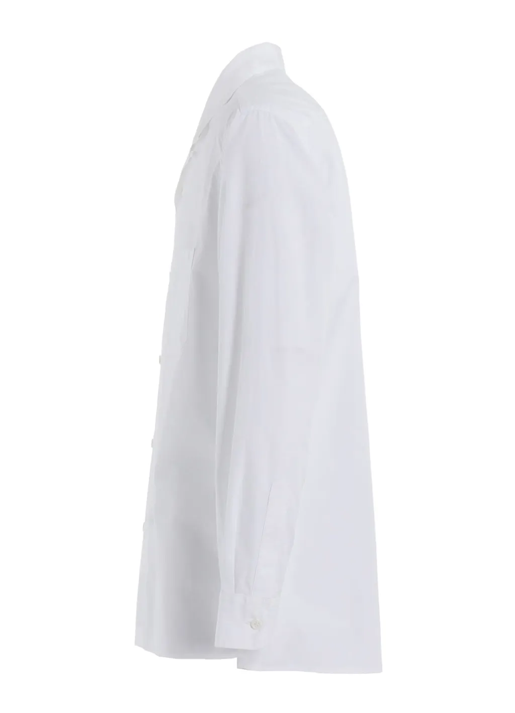 Cotton Broad Loose-Fit Open Collar Shirt