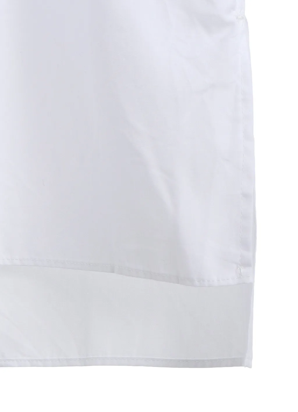 Cotton Broad Ribbon Collar Shirt