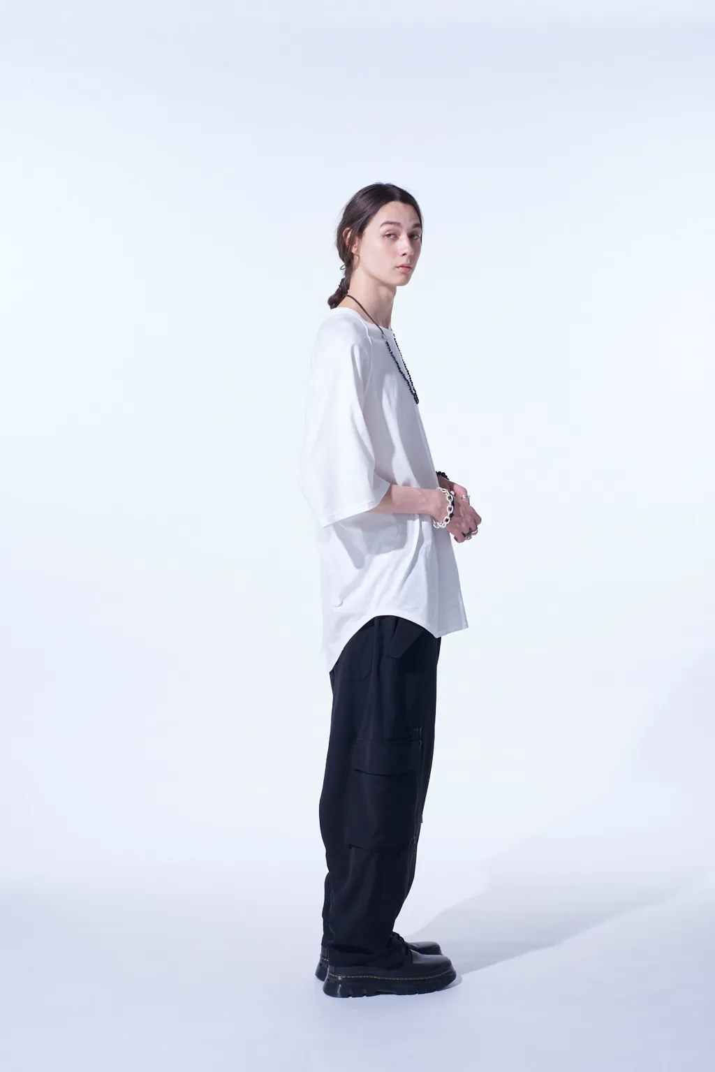 Soft Jersey Back Center Stitch Oversized Raglan Sleeve T-Shirt