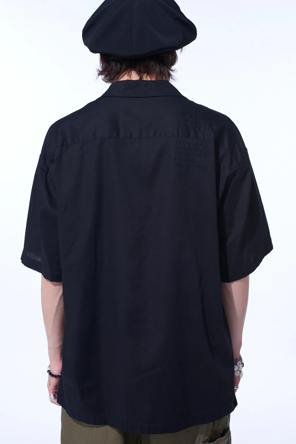 -S’Yte × Gdc Collaborate Collection- Embroidery Open Collar Shirt