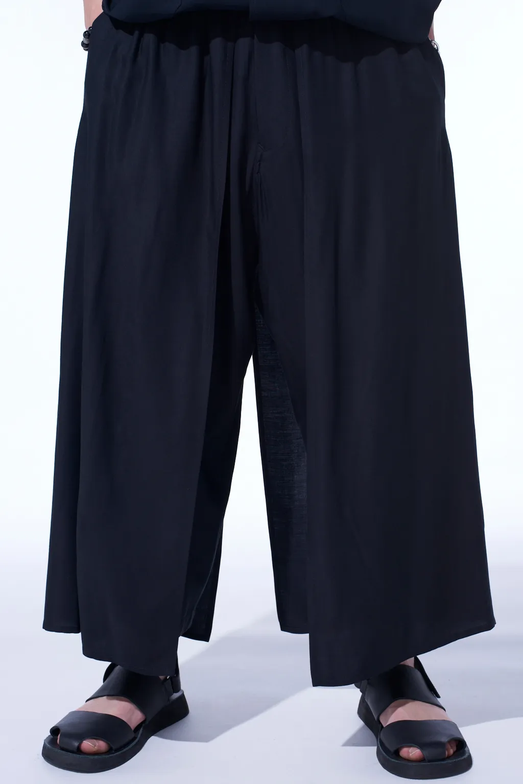 Rayon Twill Layered Pants