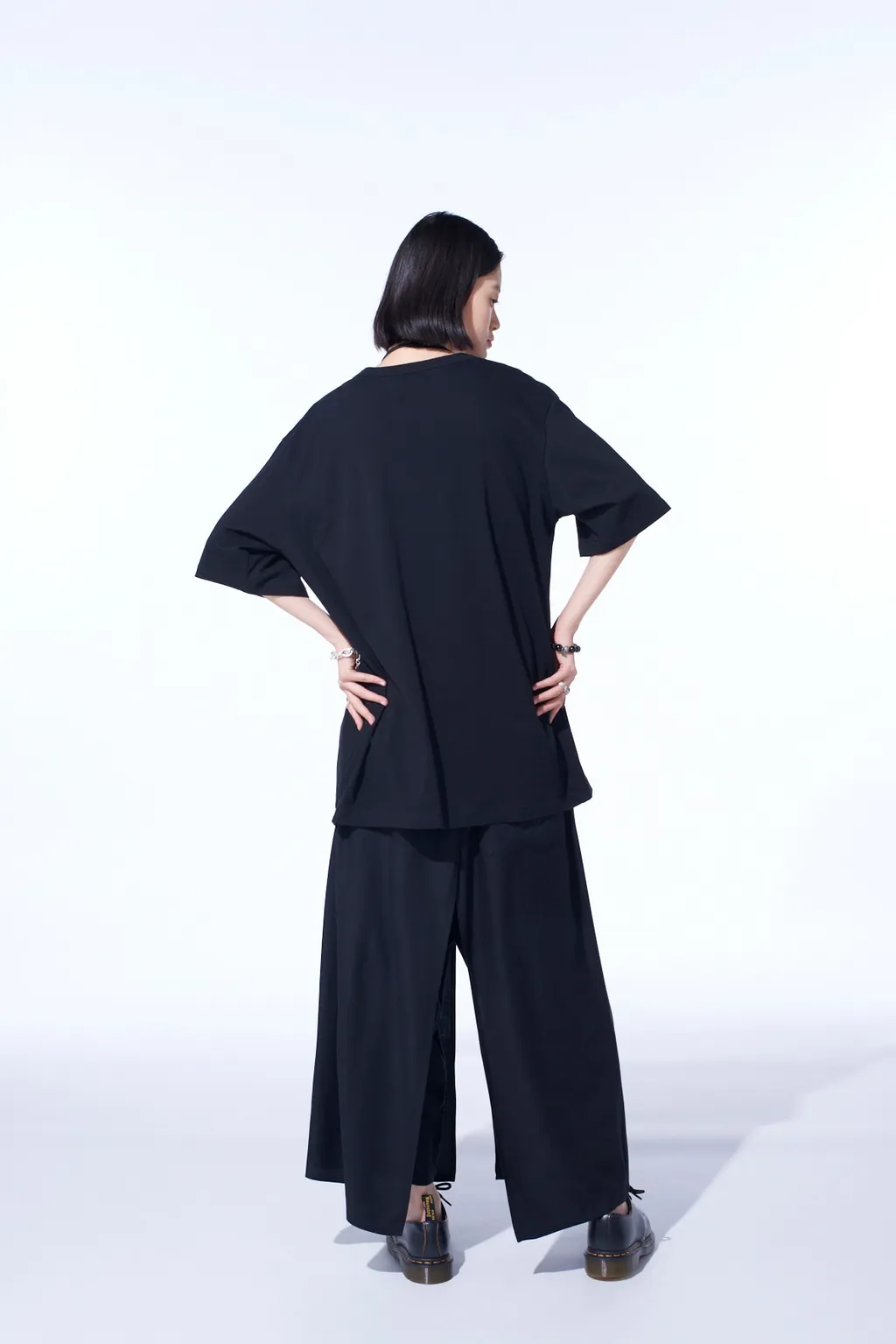 Rayon Twill Layered Pants