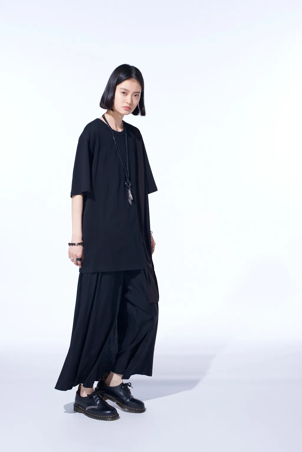 Rayon Twill Layered Pants