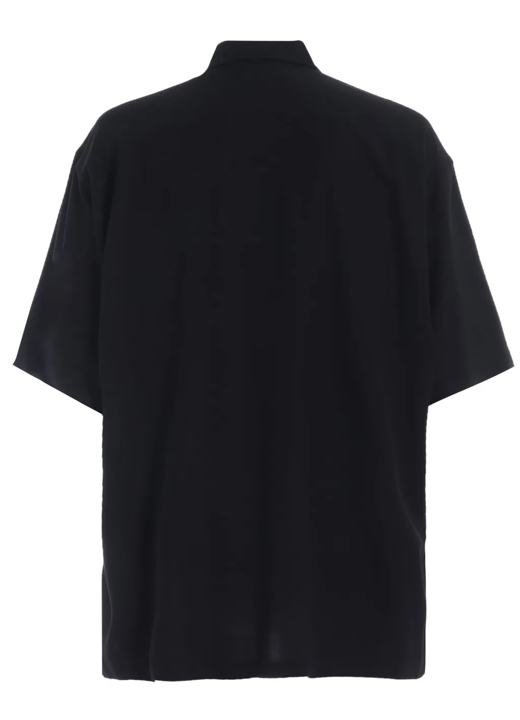 Rayon Twill Oversized Short-Sleeve Shirt