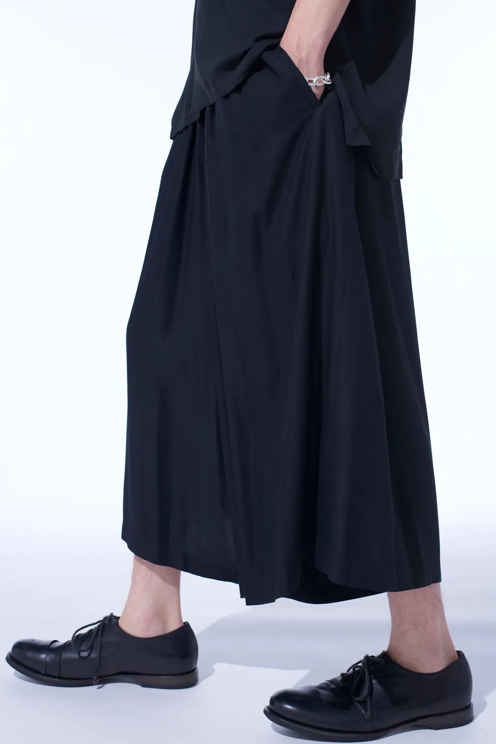 Rayon Twill Culotte Pants