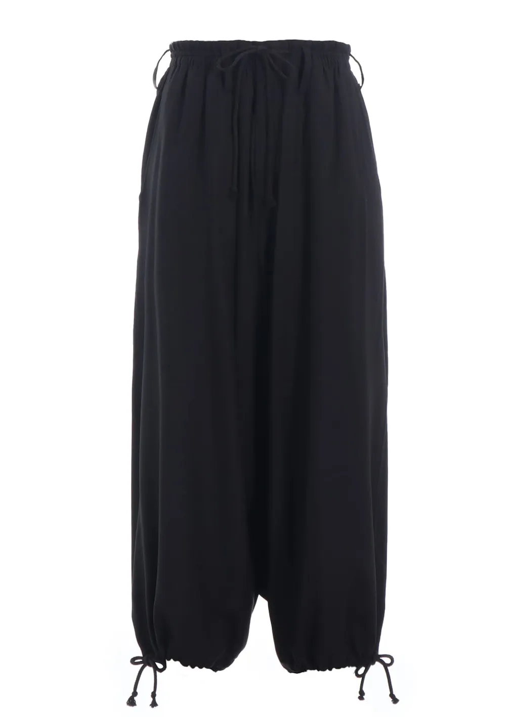Rayon Twill Balloon Sarouel Pants