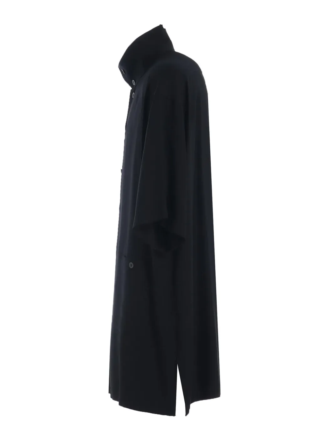 Rayon Twill Oversized Stand Collar Shirt