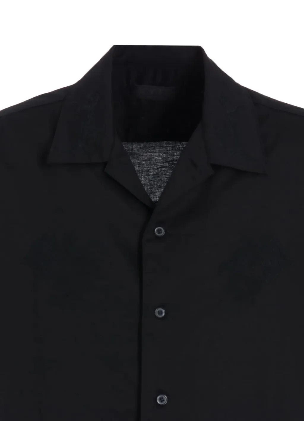 Baroque Embroidery Open-Collar Shirt