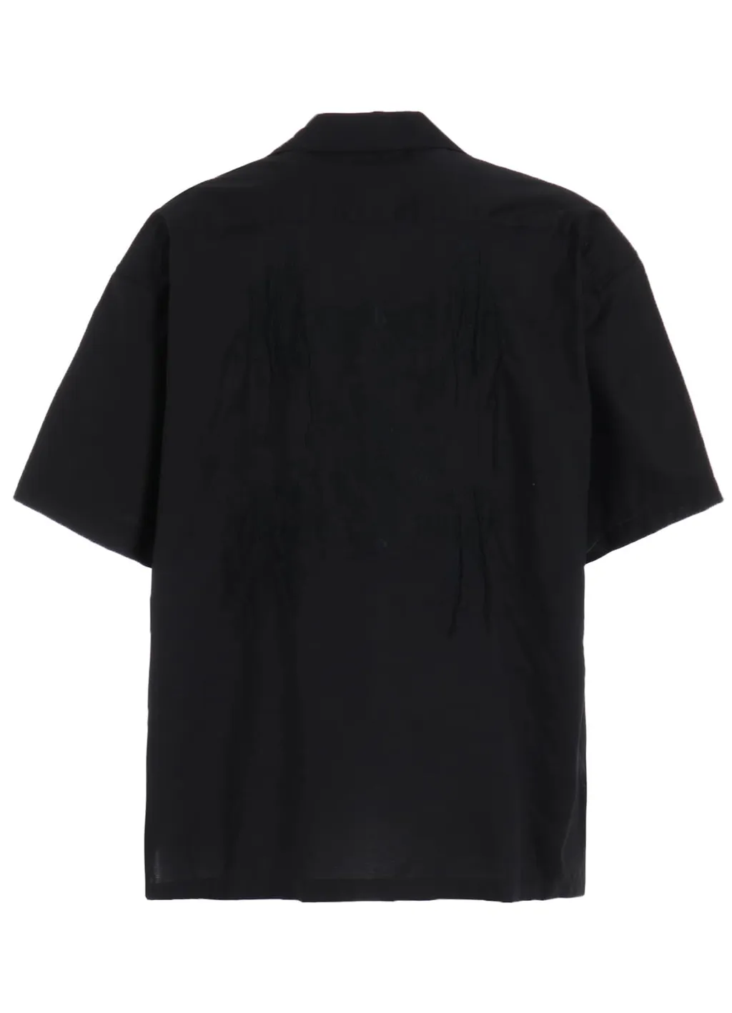 Baroque Embroidery Open-Collar Shirt