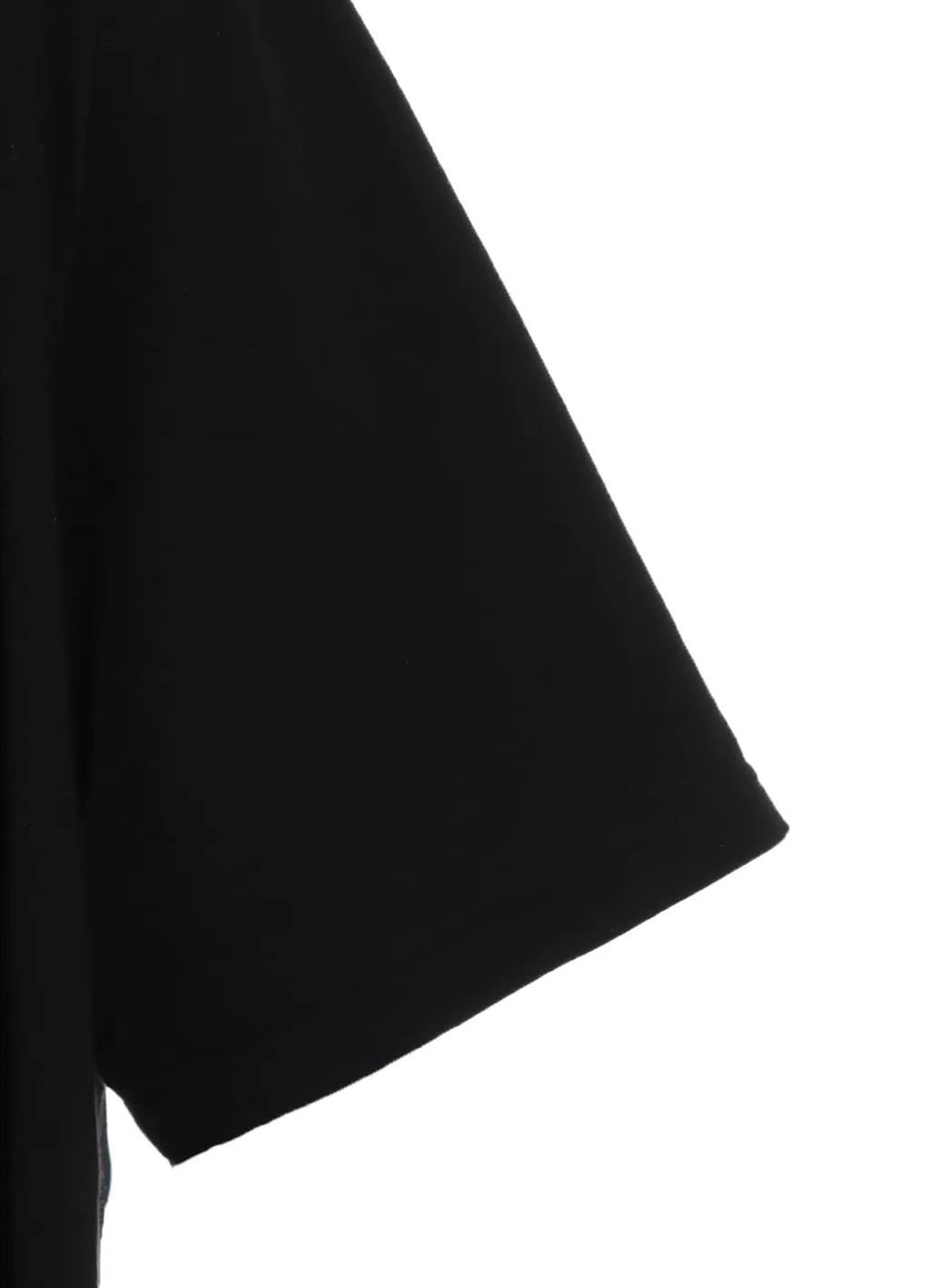 Soft Jersey+Crepe De Chine Asymmetrical T-Shirt