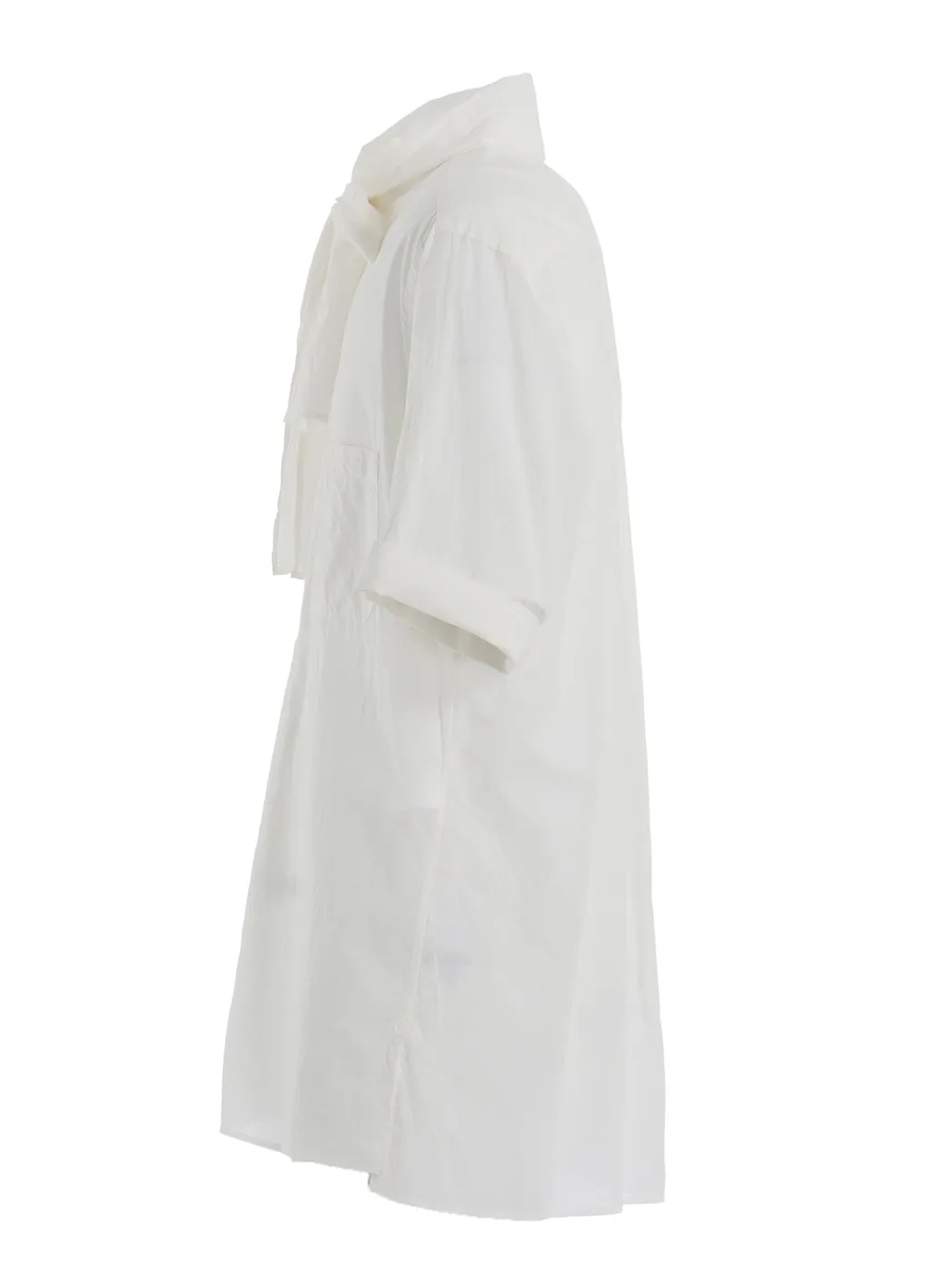 Cotton Silk Loan Short-Sleeve Stall Shirt